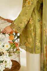 UNSTITCHED - 3 Piece Digital Printed Lawn Fabric IZ-231