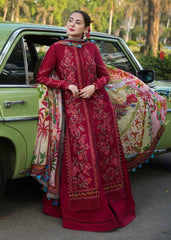 3 Piece - Unstitched Fully Embroidered Dhanak Fabric MB-550