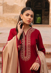 3 Piece- Unstitched Fully Embroided Dhanak Fabric ZK-970