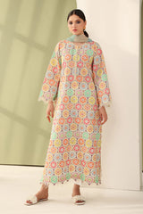 3 Piece - Unstitched Printed Lawn Fabric BQ-201