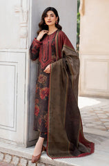 3 Piece - Unstitched Digital Printed Lawn Fabric BK-192