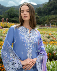 3 Piece - Unstitched Embroidered Lawn Fabric MS-2795