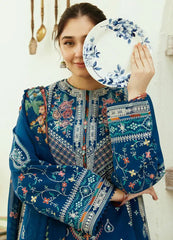 3 Piece - Unstitched Fully Embroided Lawn Fabric ZS -50