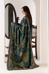 3 Piece - Unstitched Fully Embroided Dhanak Fabric SN-61
