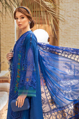 3 Piece - Unstitched Fully Embroidered Lawn Fabric MB-2590