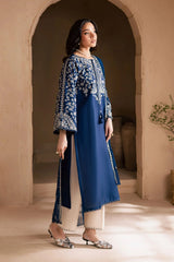 3 Piece - Unstitched Embroidered Lawn Fabric with Embroidered Chiffon Dupatta BT-2835