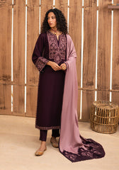 3 Piece - Unstitched Embroidered Dhanak Fabric RP-605