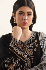 3 Piece - Unstitched Fully Embroidered Lawn Fabric CO-2605