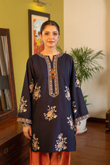 2 Piece - Unstitched Fully Embroidered Dhanak Fabric AL-945