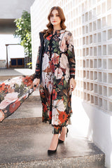 3 Piece - Unstitched Digital Printed Khaddar Fabric BQ-35