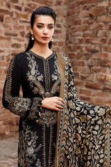 Dhanak - 3 Piece Unstitched Fully Embroided Dhanak Fabric With wool shawl MB-1160