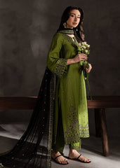 JZ 3090-Dhanak Fabric 3 Piece Unstitched (Dhanak Embroidered Shawl)