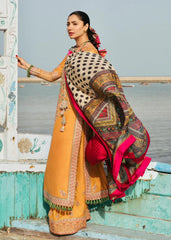 3 Piece - Unstitched Fully Embroidered Dhanak Fabric