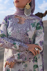 UNSTITCHED - 3 Piece Digital Printed and Embroidered Lawn Fabric CS-232