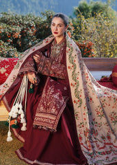 3 Piece - Unstitched Fully Embroidered Dhanak Fabric