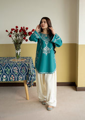 MB 53-Dhanak 2 Piece Unstitched Heavy Embroidered Suit