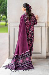 3 Piece - Unstitched Digital Printed Khaddar Fabric BK-187