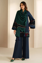 3 Piece - Unstitched Fully Embroidered Dhanak Fabric SP-155