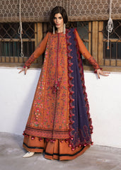 3 Piece - Unstitched Fully Embroidered Dhanak Fabric MB-610