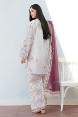 3 Piece - Unstitched Digital Printed Lawn Fabric BQ-422