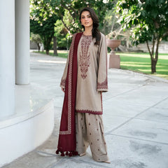 3 Piece - Unstitched Fully Embroidered Lawn Fabric KD-910
