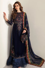 3 Piece - Unstitched Embroidered Velvet Fabric JZ-990
