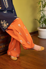 2 Piece - Unstitched Fully Embroidered Dhanak Fabric AL-945