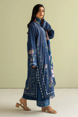 3 Piece - Unstitched Digital Printed Lawn Fabric BQ-421