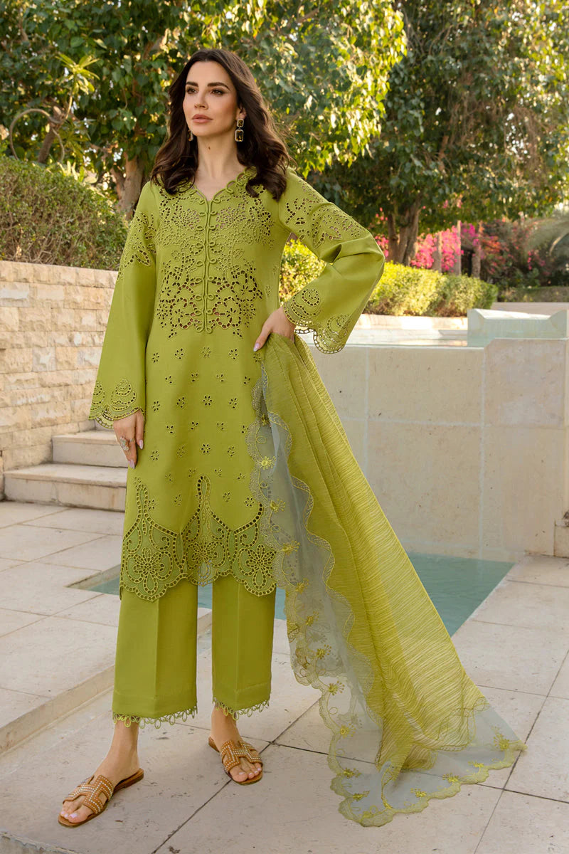 3 Piece - Unstitched Chicken Kari Embroidered Suit RR-2780
