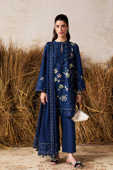 3 Piece - Unstitched Fully Embroidered Dhanak Fabric SP-985