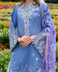 3 Piece - Unstitched Embroidered Lawn Fabric MS-2795