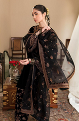 Velvet - 3 Piece Unstitched Fully Embroided Dress BQ-804