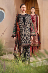 3 Piece - Unstitched Digital Printed Lawn Fabric MB-478