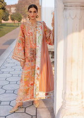 UNSTITCHED - 3 Piece Digital Printed and Embroidered Lawn Fabric CS-233