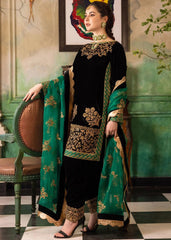 Luxury Embroided Velvet 3 Pc Dress JZ-953