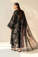 3 Piece - Unstitched Digital Printed Khaddar Fabric BQ-33