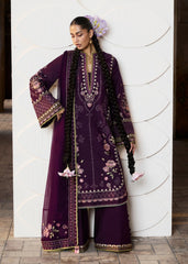 HR 3080-Dhanak Fabric 3 Piece Unstitched (Dhanak Embroidered Shawl)