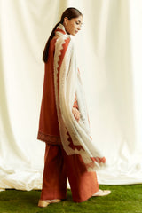 3 Piece - Unstitched Embroidered Lawn Fabric ZS-2555 B