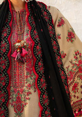 3 Piece - Unstitched Fully Embroided Dhanak Fabric HR-690