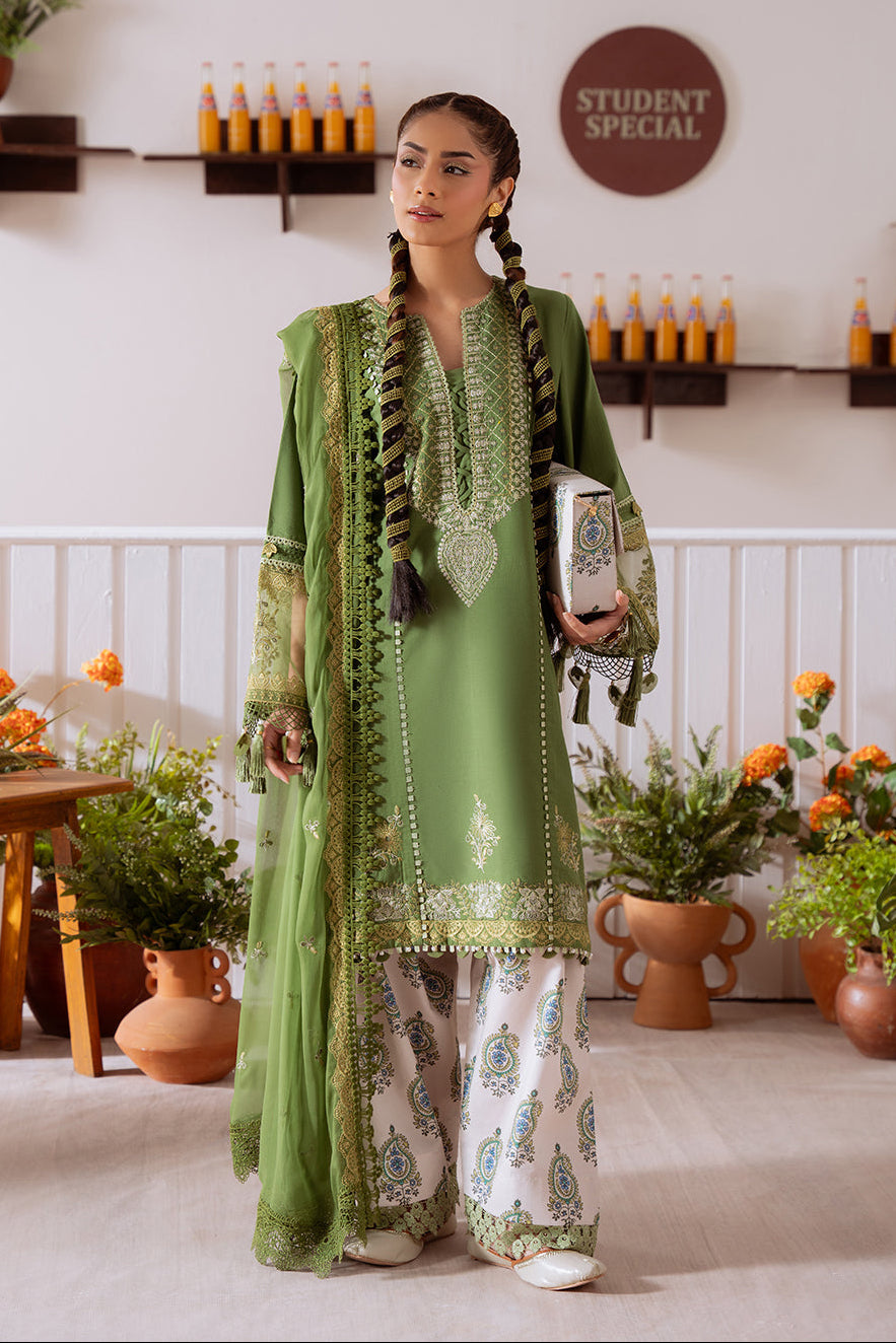 3 Piece - Unstitched Embroidered Lawn Fabric CO-514 A