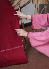 3 Piece - Unstitched Embroidered Dhanak Fabric AS-15