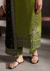 JZ 3090-Dhanak Fabric 3 Piece Unstitched (Dhanak Embroidered Shawl)