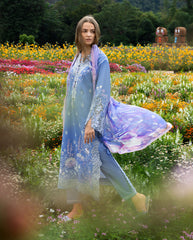 3 Piece - Unstitched Embroidered Lawn Fabric MS-2795