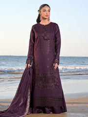 3 Piece - Unstitched Fully Embroided Dhanak Fabric IZ-813