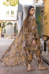 3 Piece - Unstitched Digital Printed Lawn Fabric With Poly Lawn Dupatta AF-CH-409