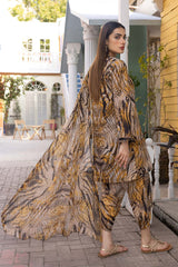 3 Piece - Unstitched Digital Printed Lawn Fabric CH-115